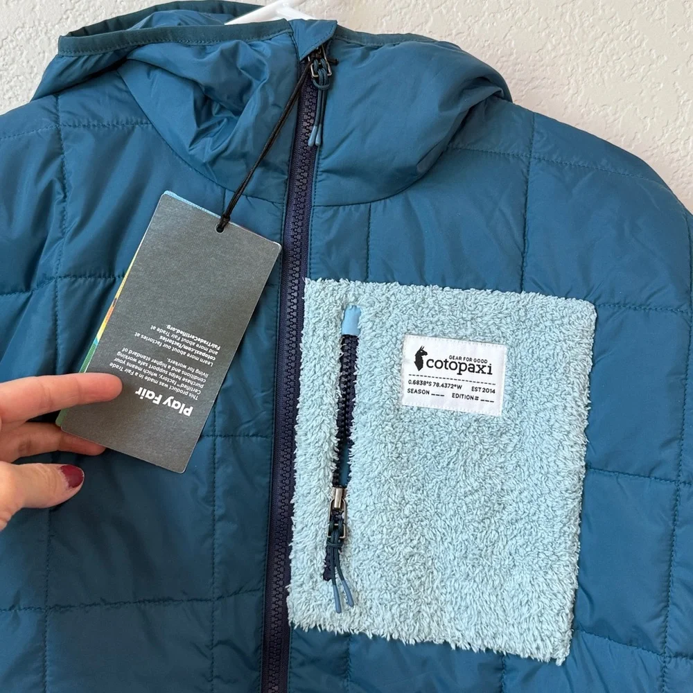 Cotopaxi Tico Hybrid Hooded Jacket Blue Abyss and Lake size Small NWT - Picture 5 of 9